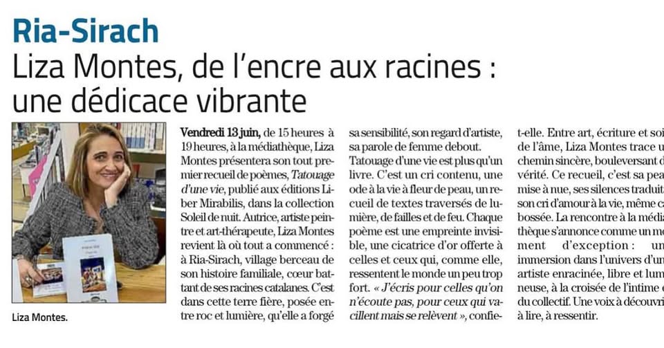article consacré à Liza Montes