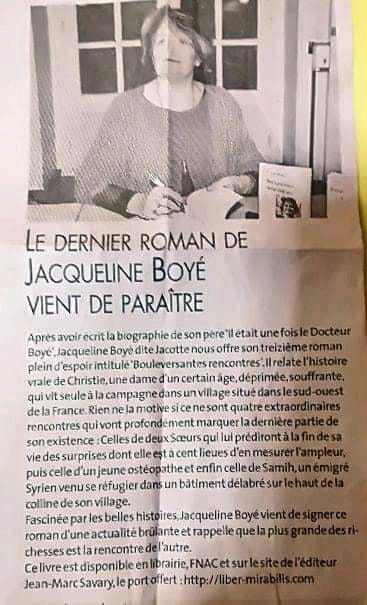 article de la Dépêche du Midi pour le livre 
