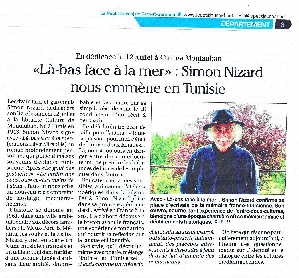 article du petit journal consacré à Simon Nizard