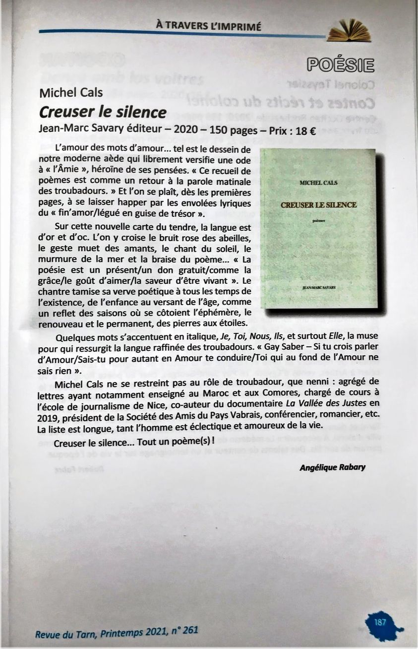 Article dans la revue du tarn Article dans la revue du tarn