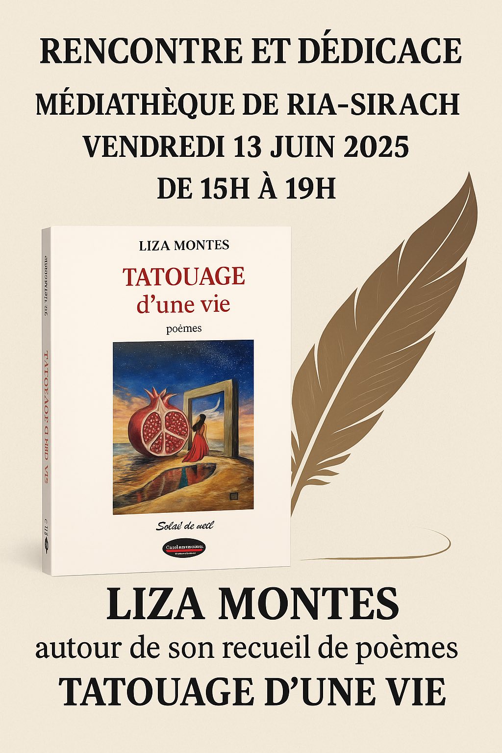 Dédicace Liza Montes 13 juin 2025