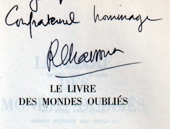 dédicace le livre des mondes oubliés
