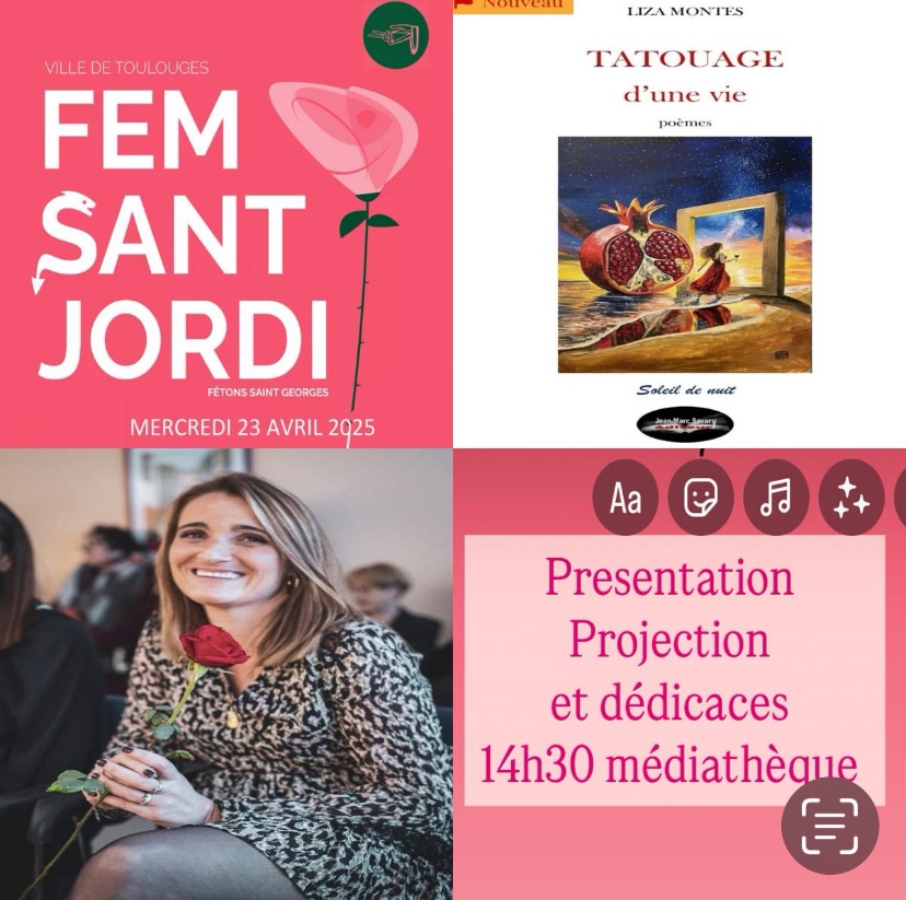 Liza Montes dédicace à la médiathèque de Toulouges